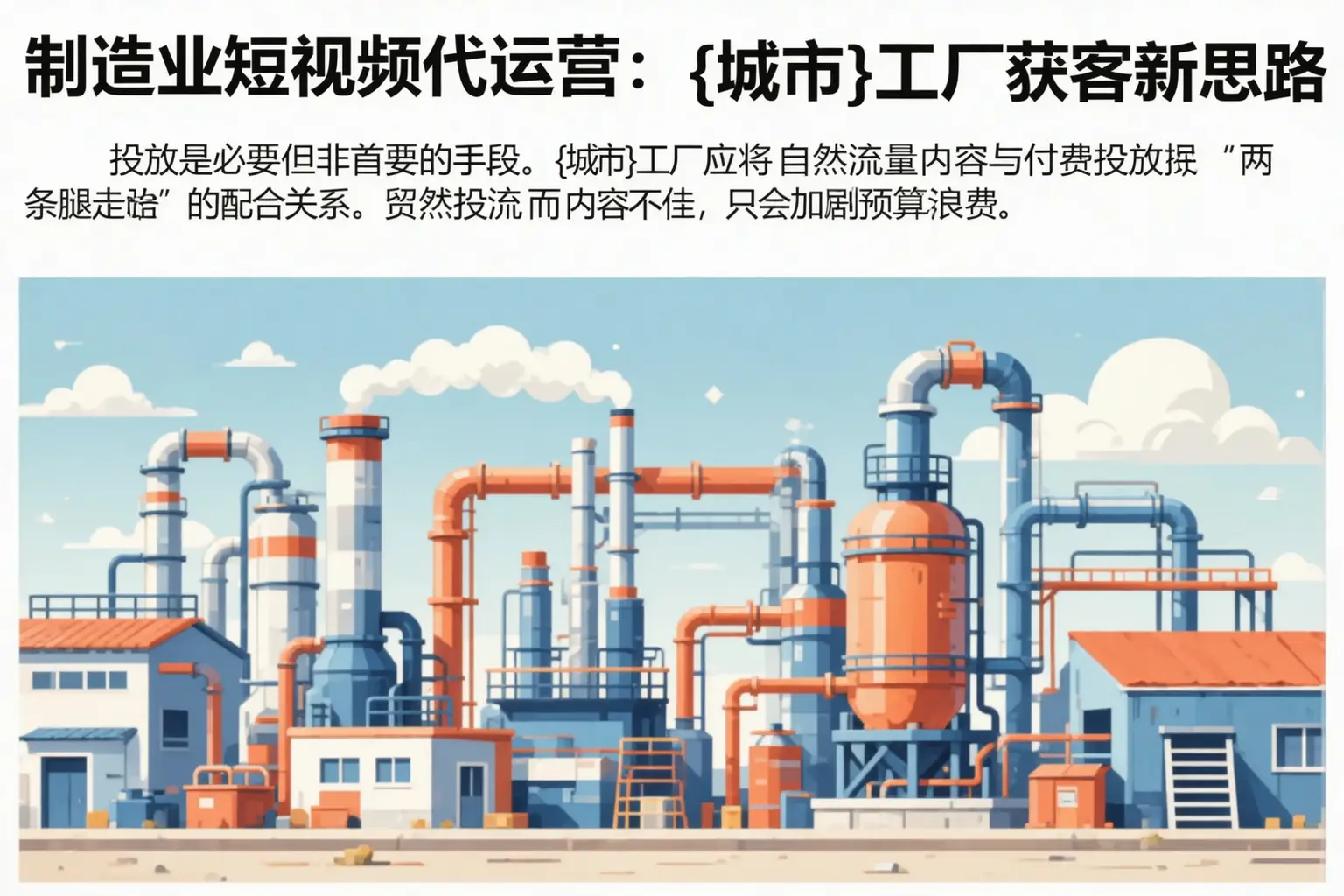 制造业短视频代运营:吉安工厂获客新思路
